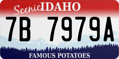 ID license plate 7B7979A