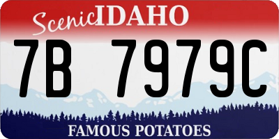 ID license plate 7B7979C