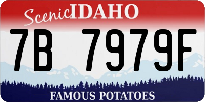 ID license plate 7B7979F