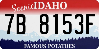ID license plate 7B8153F