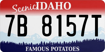 ID license plate 7B8157T