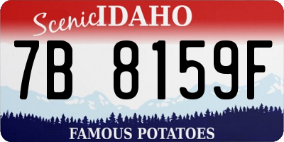 ID license plate 7B8159F