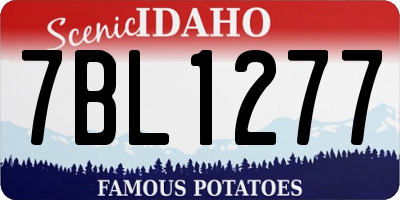 ID license plate 7BL1277