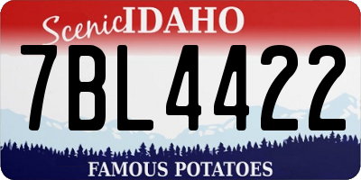 ID license plate 7BL4422