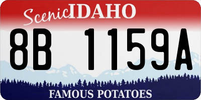ID license plate 8B1159A