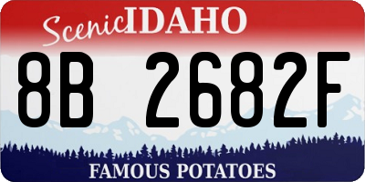 ID license plate 8B2682F
