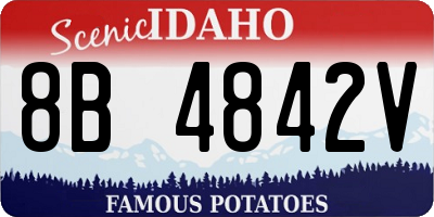 ID license plate 8B4842V