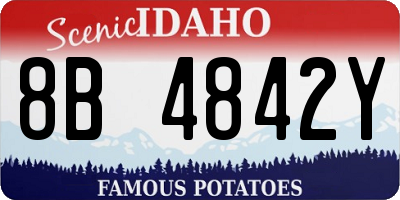 ID license plate 8B4842Y