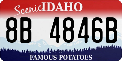 ID license plate 8B4846B