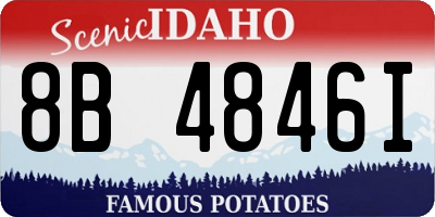 ID license plate 8B4846I