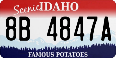 ID license plate 8B4847A