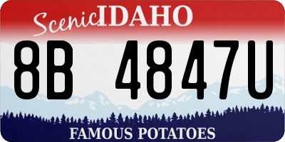 ID license plate 8B4847U
