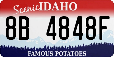 ID license plate 8B4848F