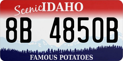 ID license plate 8B4850B