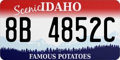 ID license plate 8B4852C