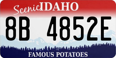 ID license plate 8B4852E