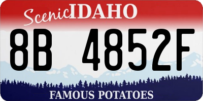 ID license plate 8B4852F