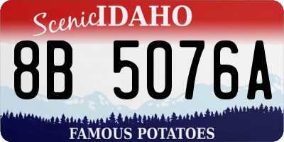 ID license plate 8B5076A