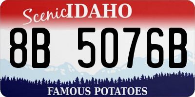 ID license plate 8B5076B
