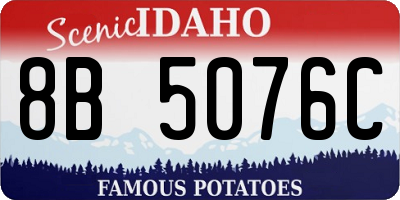 ID license plate 8B5076C