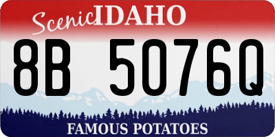 ID license plate 8B5076Q