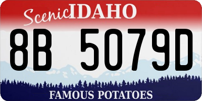 ID license plate 8B5079D