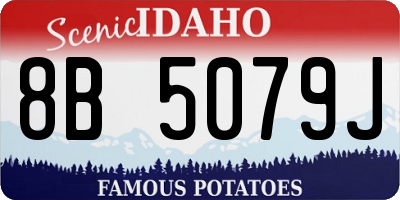 ID license plate 8B5079J