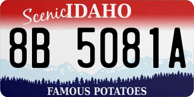 ID license plate 8B5081A