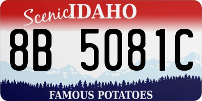 ID license plate 8B5081C