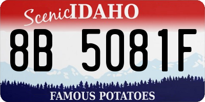 ID license plate 8B5081F