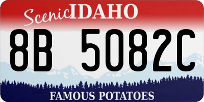 ID license plate 8B5082C