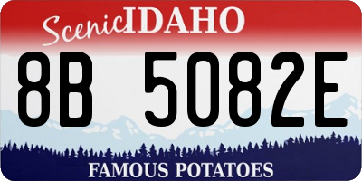 ID license plate 8B5082E