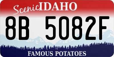 ID license plate 8B5082F