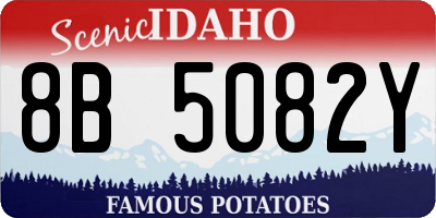ID license plate 8B5082Y