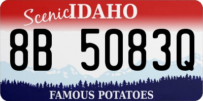 ID license plate 8B5083Q
