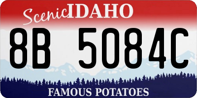 ID license plate 8B5084C