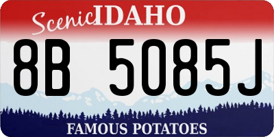 ID license plate 8B5085J