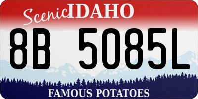 ID license plate 8B5085L