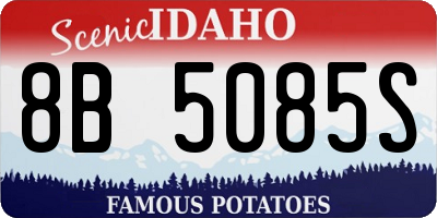 ID license plate 8B5085S
