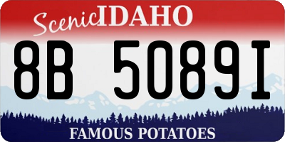 ID license plate 8B5089I