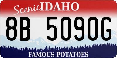 ID license plate 8B5090G
