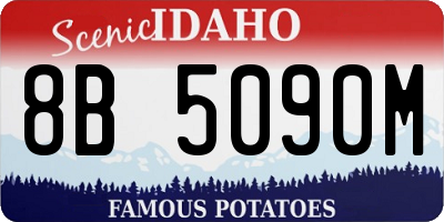 ID license plate 8B5090M