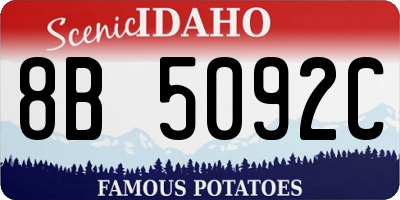 ID license plate 8B5092C