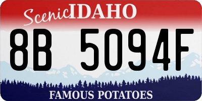 ID license plate 8B5094F