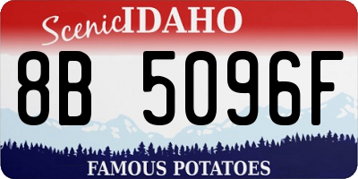 ID license plate 8B5096F
