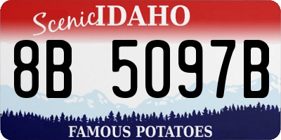 ID license plate 8B5097B