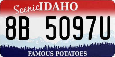 ID license plate 8B5097U