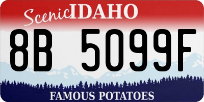 ID license plate 8B5099F