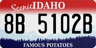 ID license plate 8B5102B