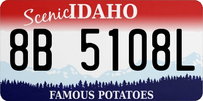 ID license plate 8B5108L